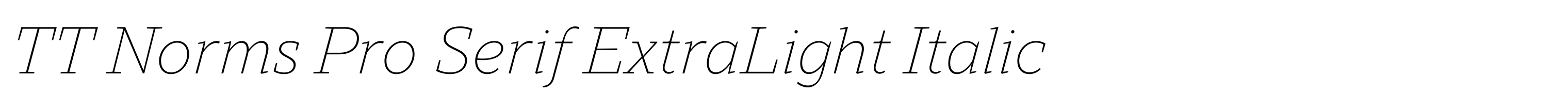TT Norms Pro Serif ExtraLight Italic